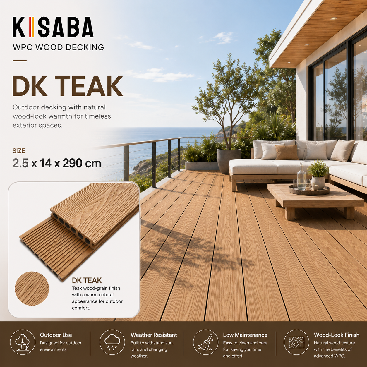 KISABA Decking DK Teak