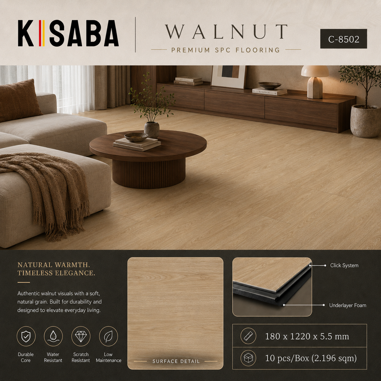 SPC KISABA C-8502 Walnut