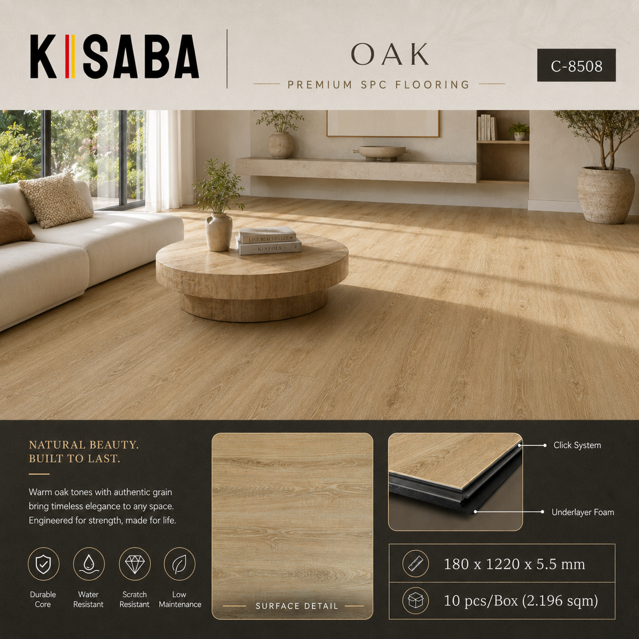 SPC KISABA C-8508 Oak